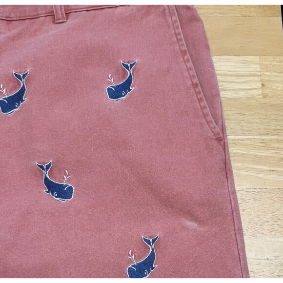 Murray's Toggery Chino Shorts Whale Nantucket Red Vintage Preppy Nautical 40 EUC - Picture 10 of 13
